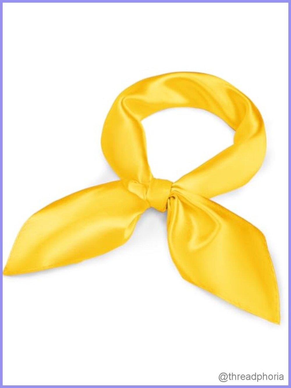 Satin Square Scarf Silk Like Bandana Head Neck Wrap 23.5 in Polyester